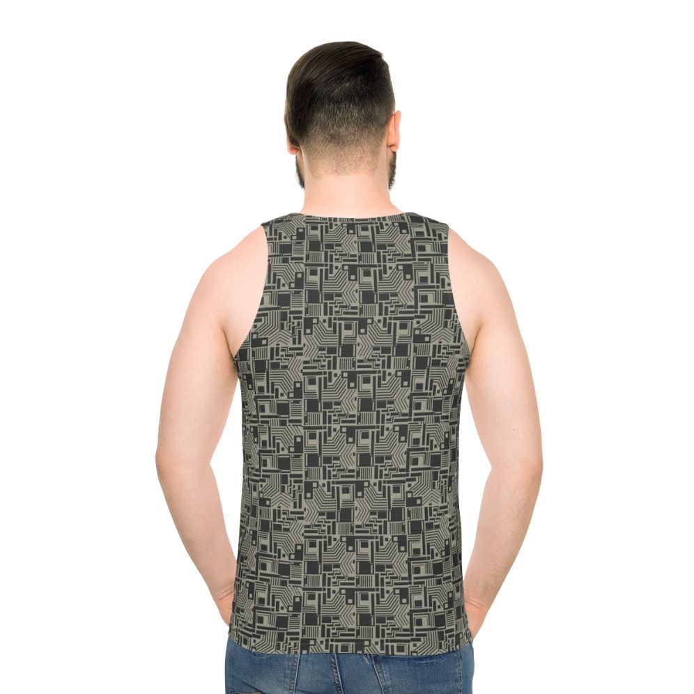 Stardust unisex tank top with Bowie-inspired glam rock design