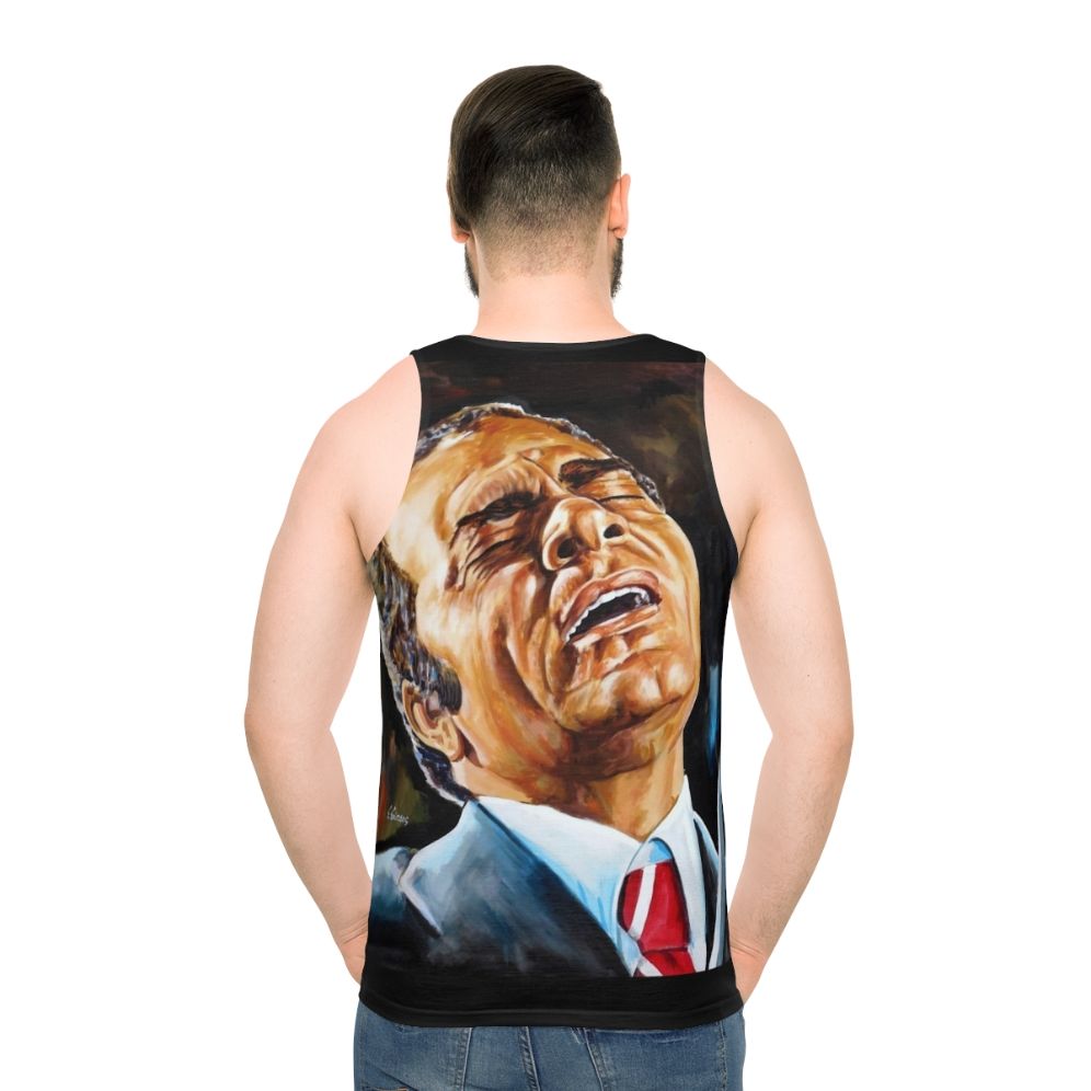 Stelios Kazantzidis Greek Music Portrait Painting Unisex Tank Top