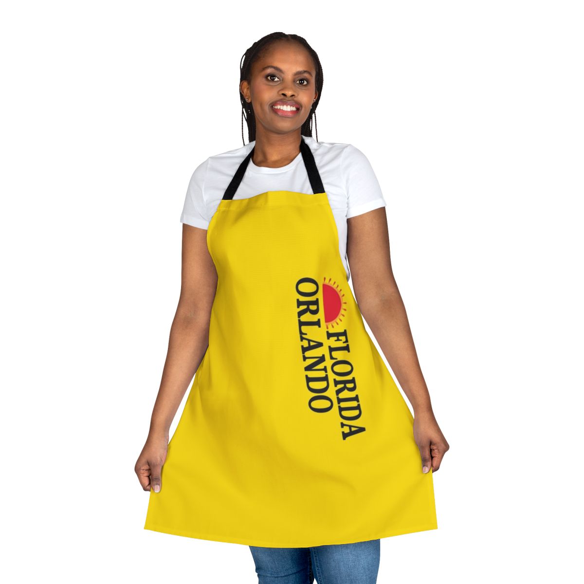 Step Brothers inspired t-shirt apron featuring a graphic design with the characters from the popular comedy film