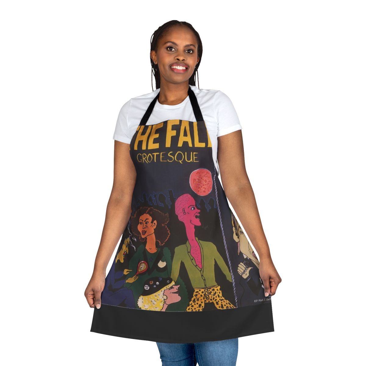 A striking grotesque-inspired apron for the fall season