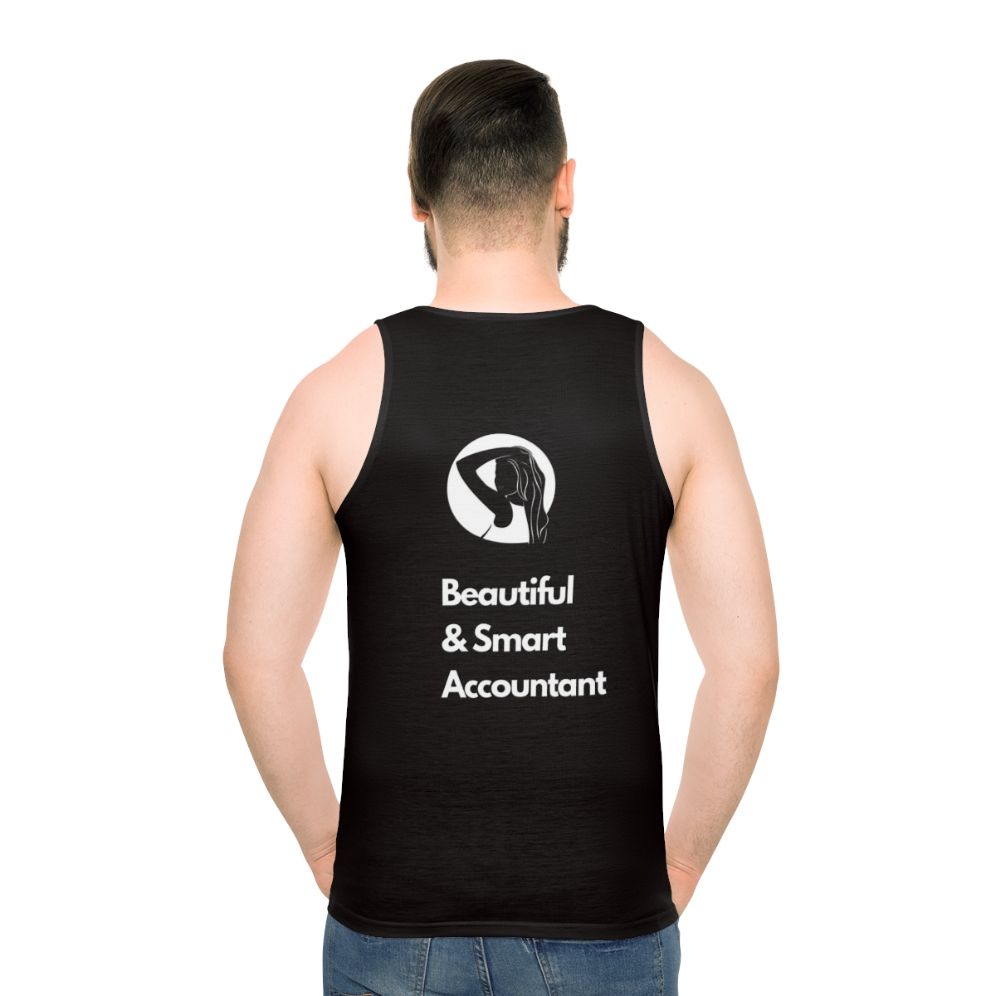 Stylish accountant and auditor unisex tank top