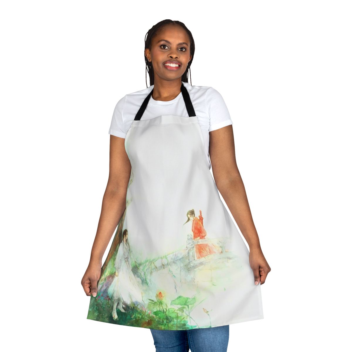 Apron featuring characters and scenes from the popular Chinese drama "Love O2O"