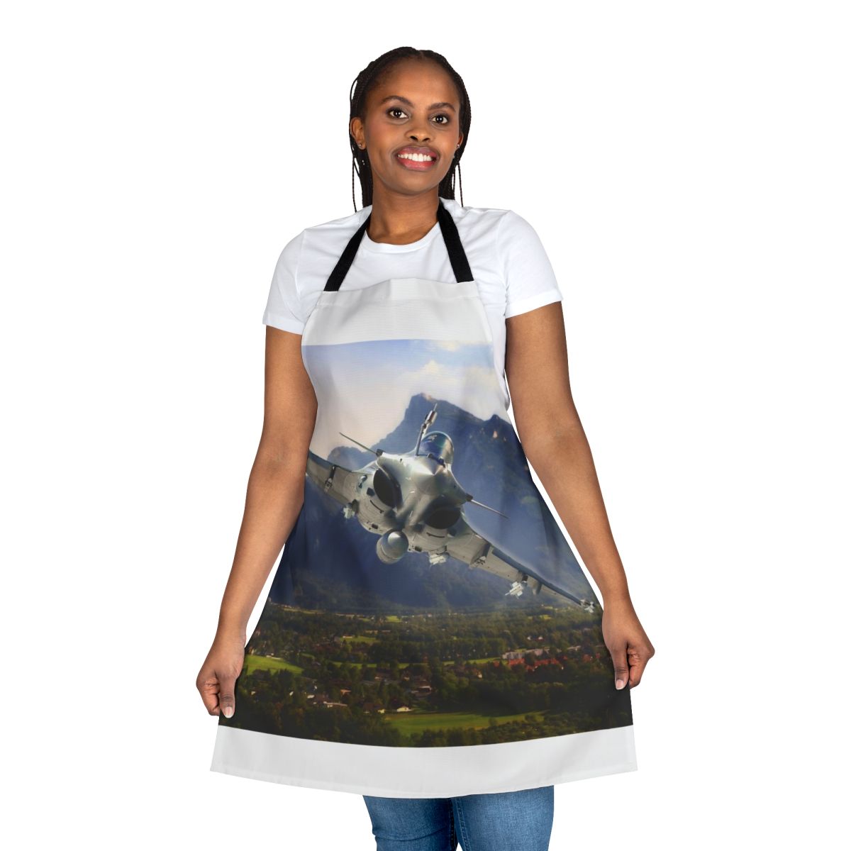 Aviation apron inspired by the Rafale fighter jet