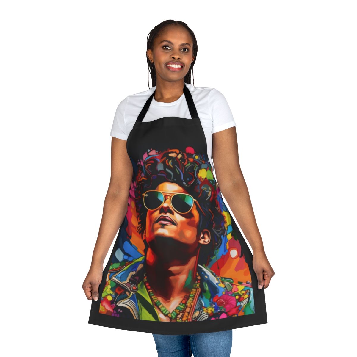 Stylish Bruno Mars Inspired Apron - High-Quality Music Merchandise