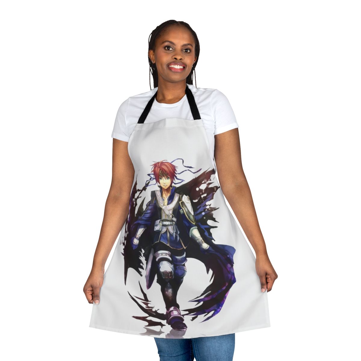 Fire Emblem inspired apron featuring the character Roy