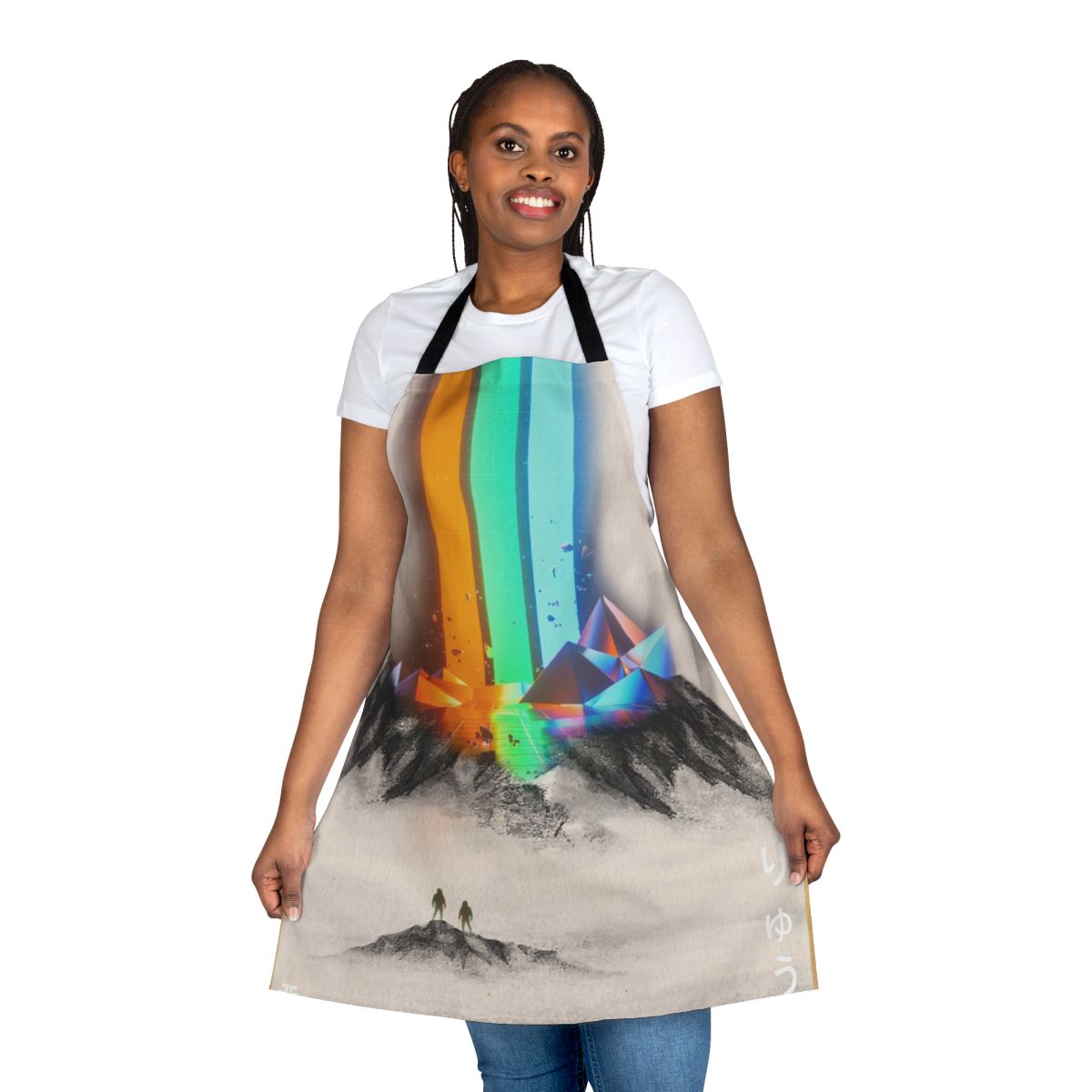 Imagine Dragons-inspired apron with abstract design
