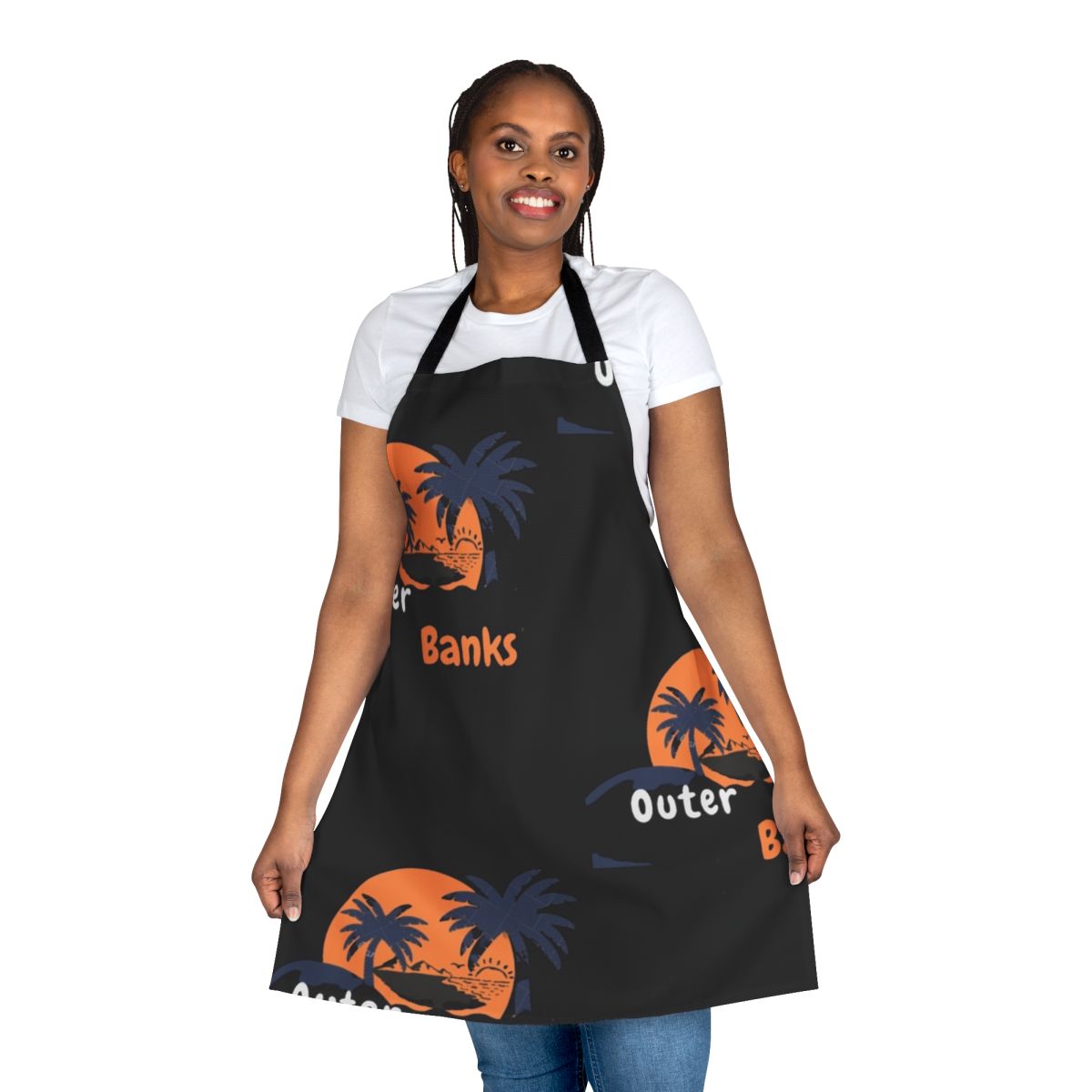 Outer Banks-inspired pogue life themed apron with text and design