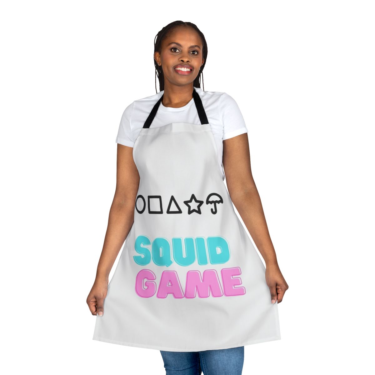 Stylish Squid Game themed apron for fans of the popular Netflix series