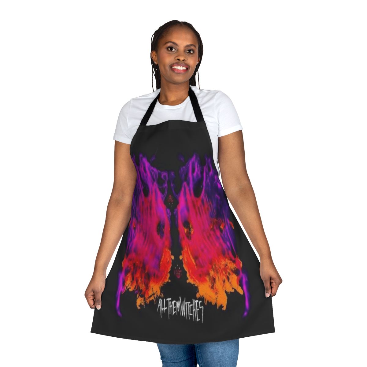 Apron featuring the all them witches band logo and design