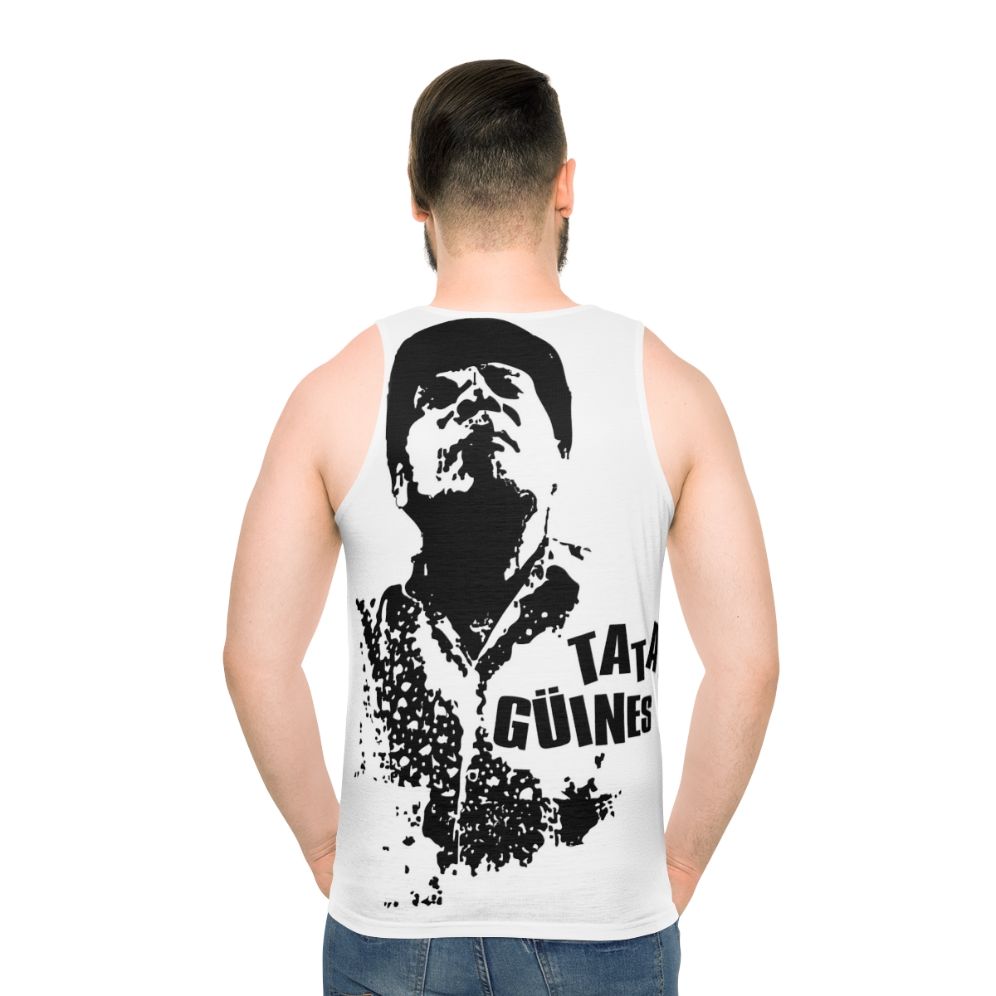 Tata Guines Unisex Tank Top with Latin Music and Percussion Design