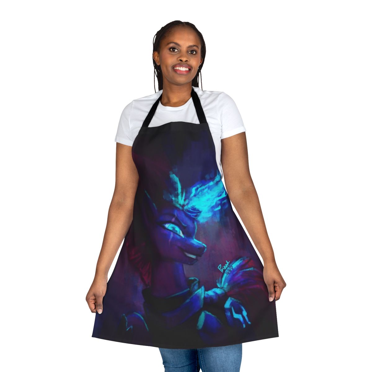 Tempest Shadow inspired apron with fantasy pony design