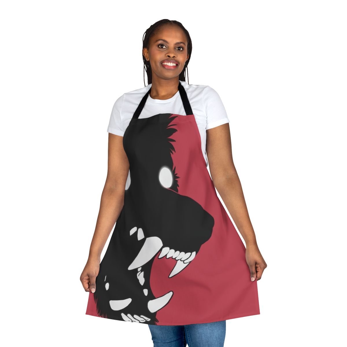 Black Shuck Horror Apron - Eerie Cryptid Monster Clothing