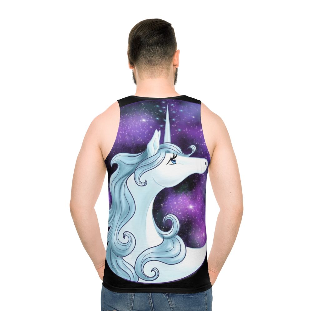 the last unicorn galaxy unicorn unisex tank top