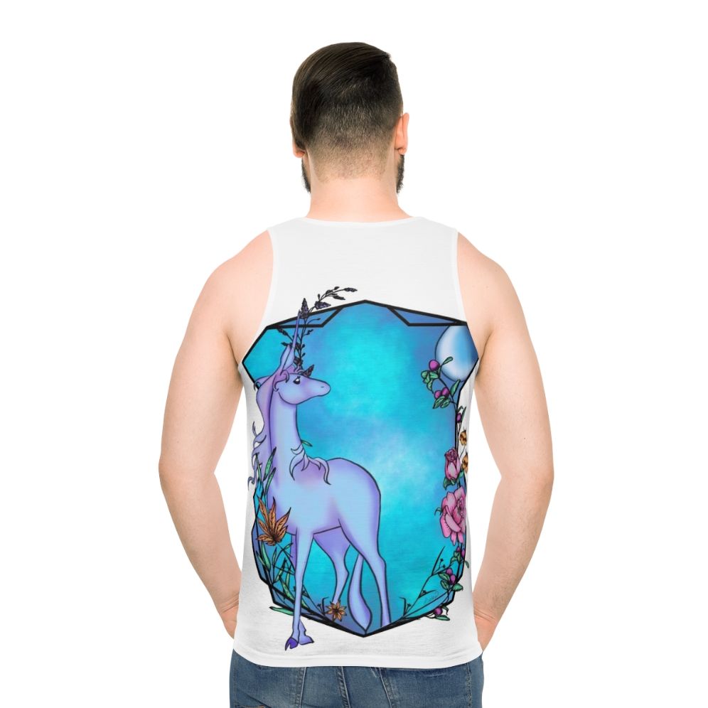 The Last Unicorn Unisex Tank Top with Watercolor Unicorn Design