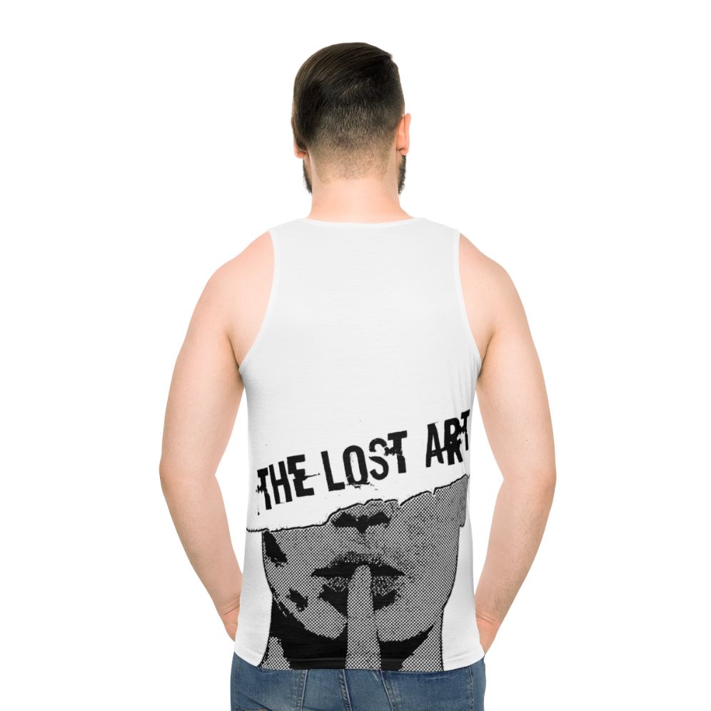 Unisex tank top featuring the 'The Lost Art Of Keeping A Secret' design from Queens of the Stone Age