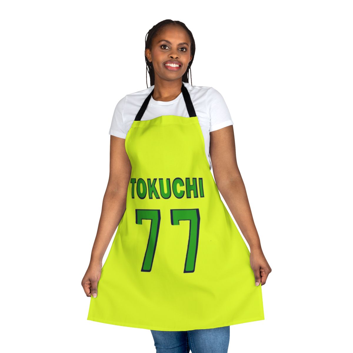 Tokuchi Toua inspired baseball apron with anime and manga graphics