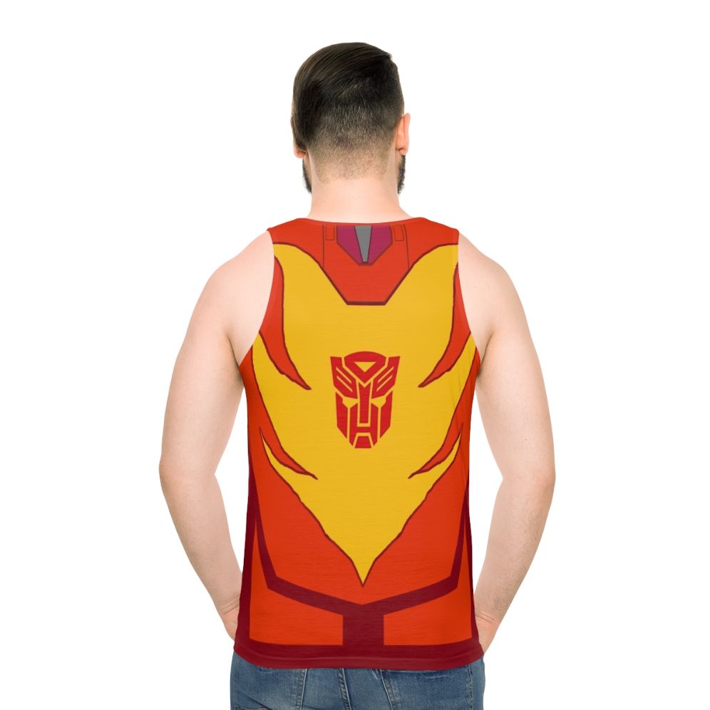 Transformers G1 Hot Rod Flames Unisex Tank Top