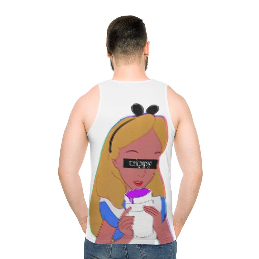 Trippy Alice in Wonderland inspired unisex tank top