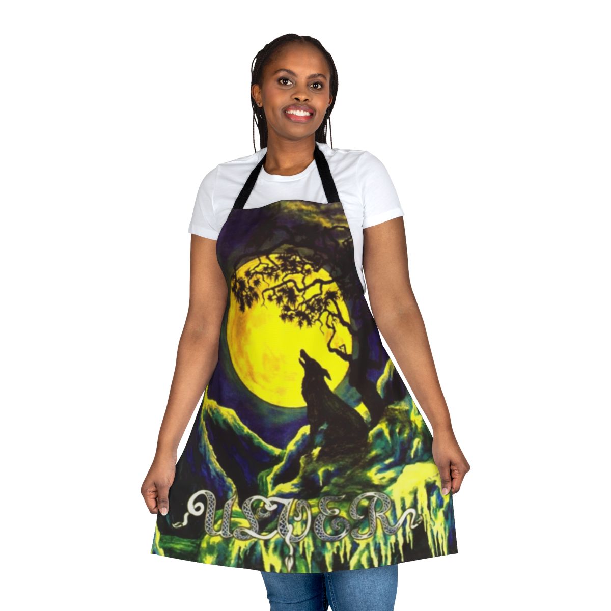 Ulver inspired black metal and experimental music theme apron