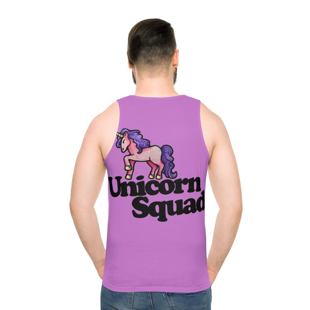Unicorn squad unisex pink unicorn tank top
