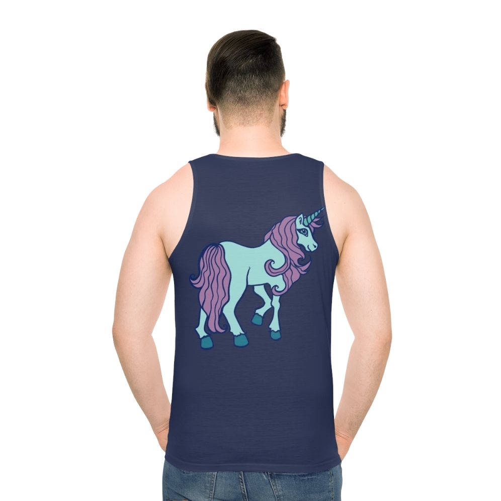 Unicorn unisex tank top with a cute and sweet unicorn design