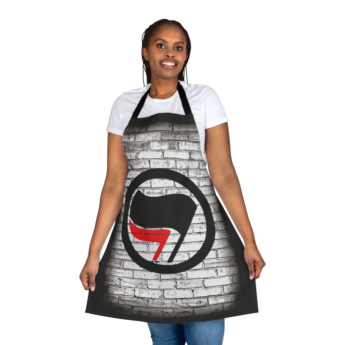 Antifa inspired graffiti style apron
