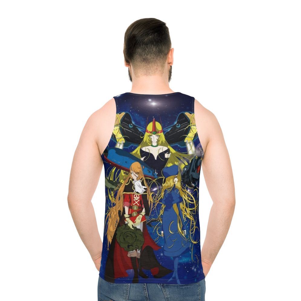 Unisex Anime Tank Top featuring Captain Harlock and Queen Emeraldas