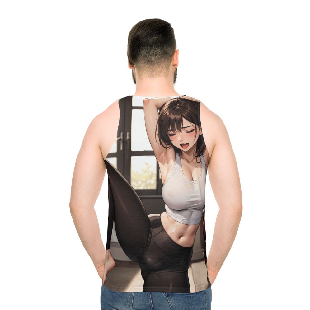 Unisex anime-inspired yoga tank top