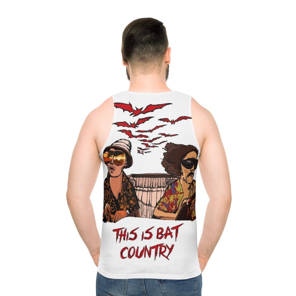 Unisex "Bat Country" tank top featuring a psychedelic design
