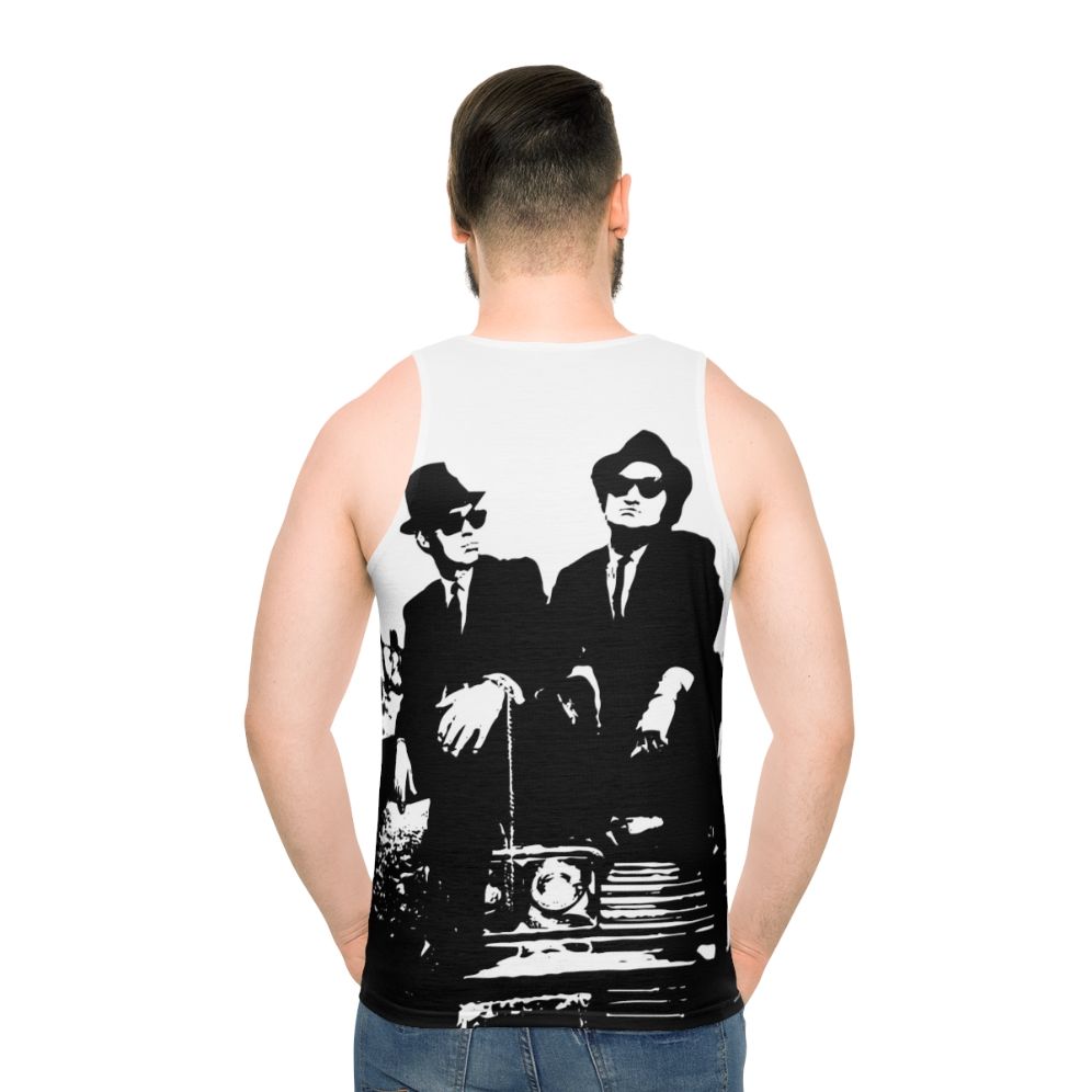 Unisex tank top inspired by the Blues Brothers and Ghostbusters movies