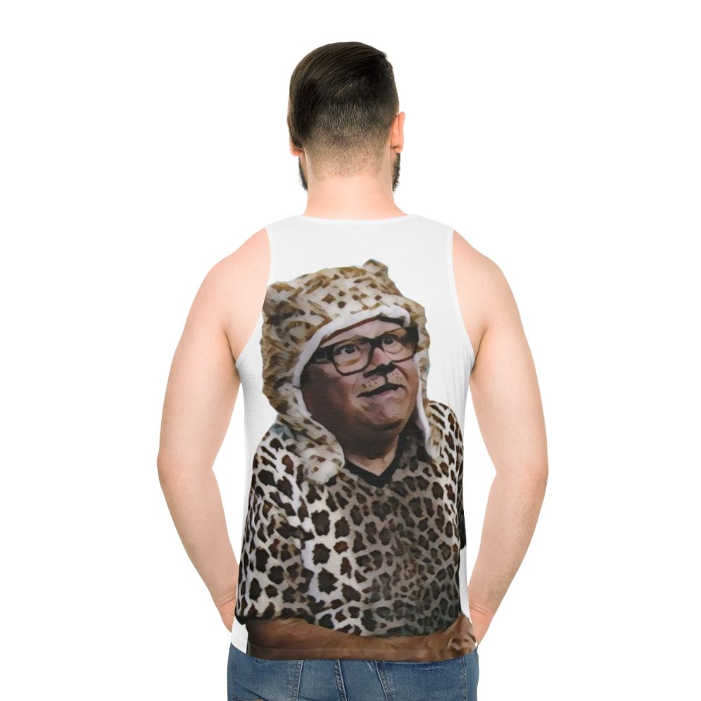 Unisex cheetah print tank top