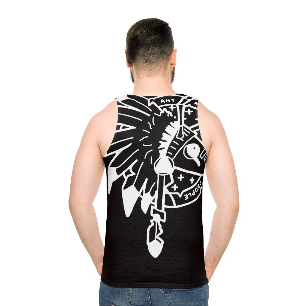 Unisex classic tank top with Ant Music People graphic design