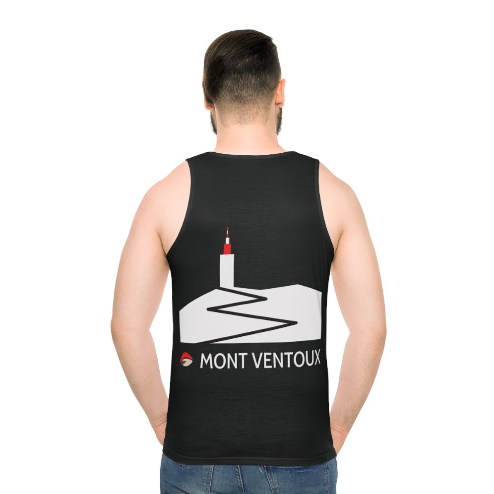 Unisex cycling tank top with Mont Ventoux design
