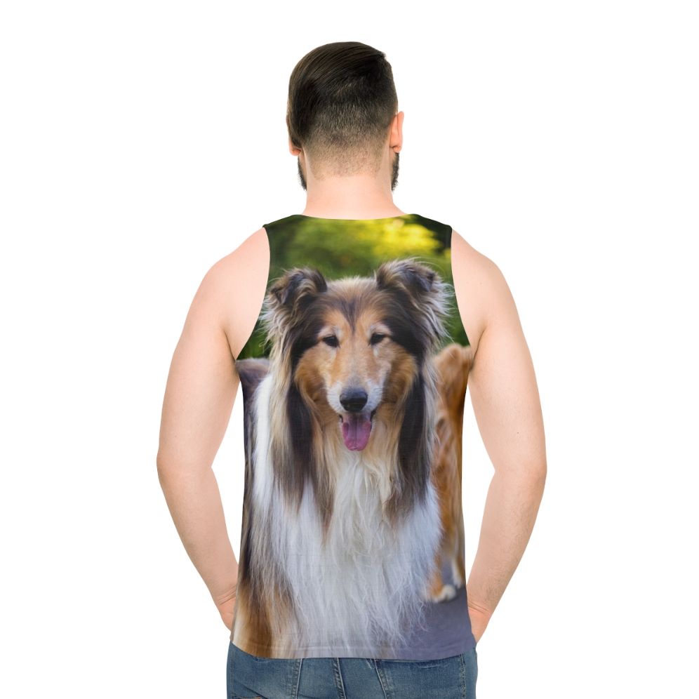 Unisex Diamond and Gold Collies Tank Top