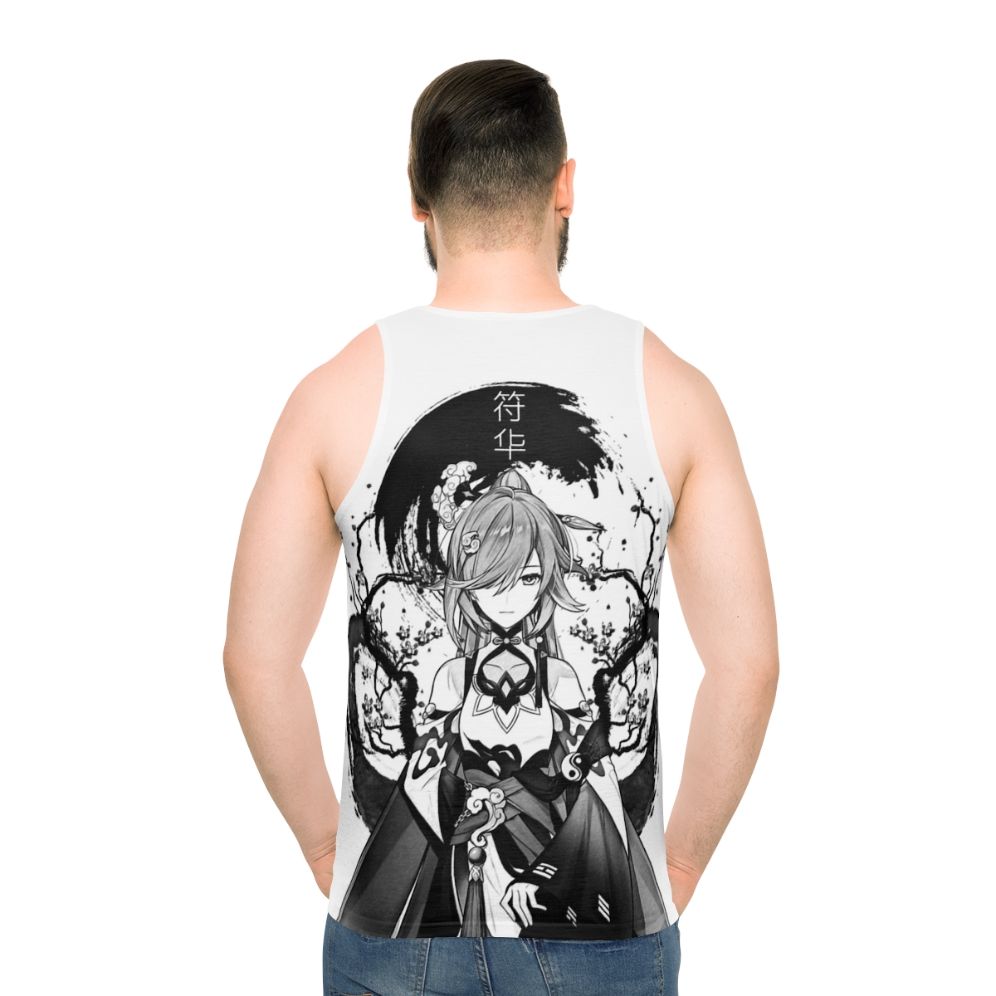 Unisex fantasy ink splatter tank top