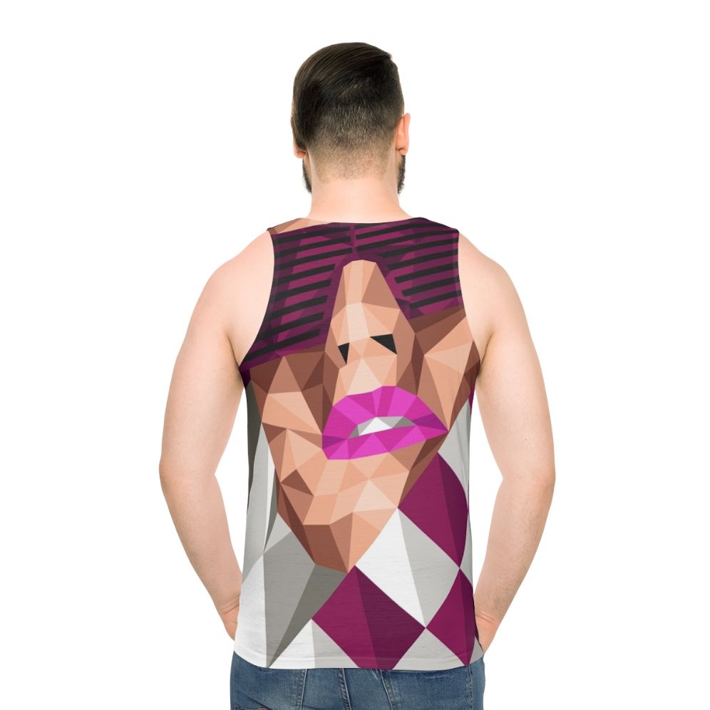 Unisex geometric design tank top