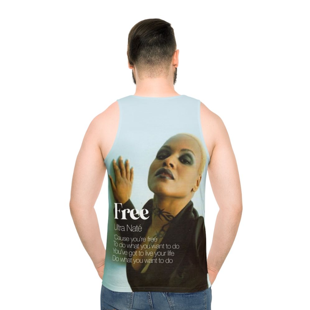 Unisex house music-inspired colorful tank top