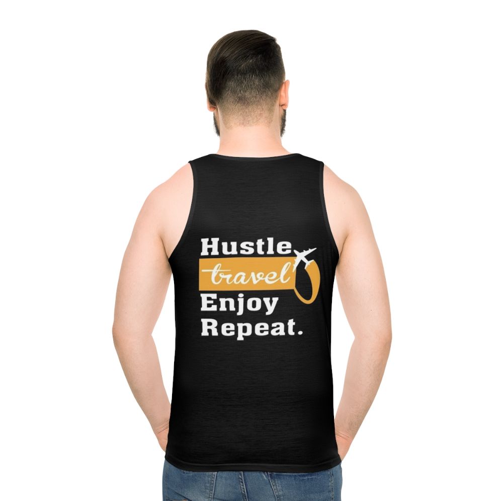 Unisex Hustle Travel Enjoy Repeat Tank Top