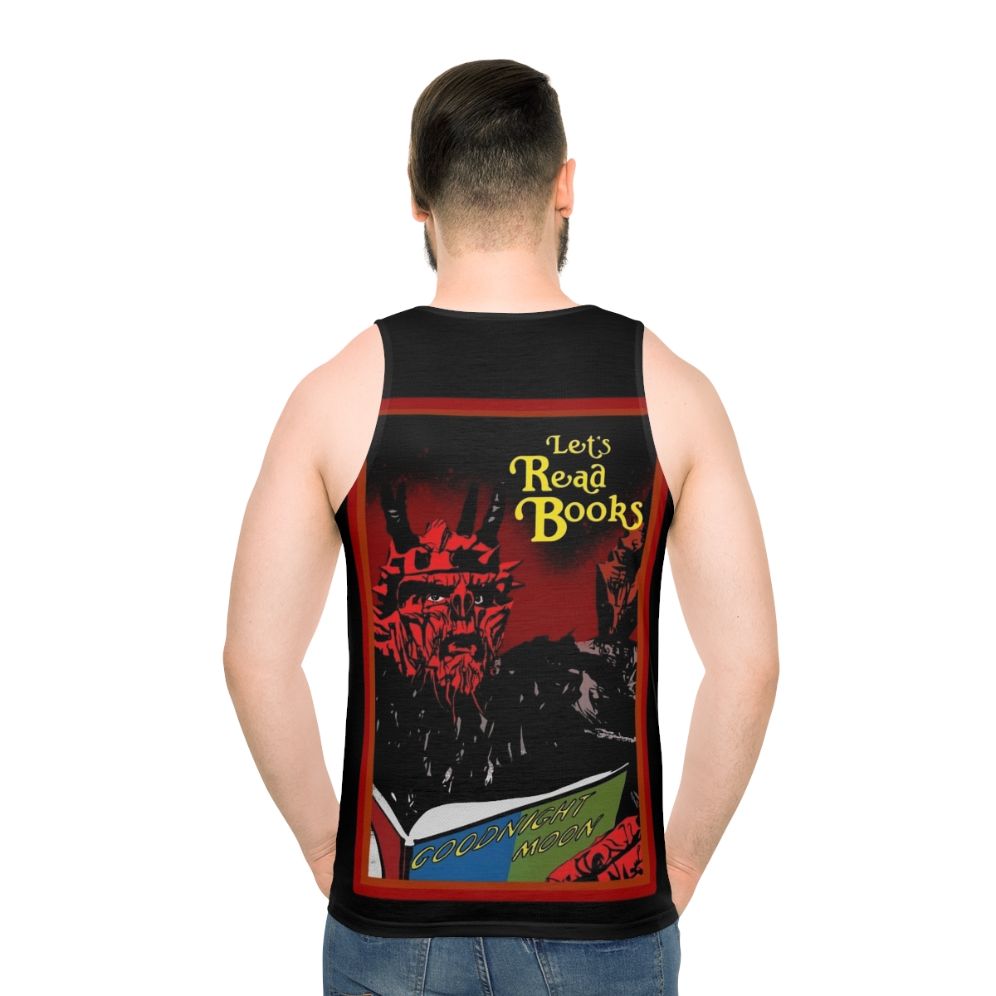 Unisex tank top with "Let's Read Books" design
