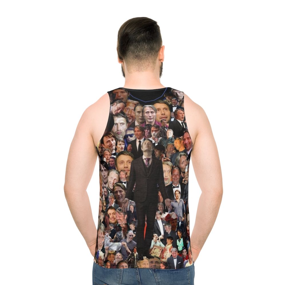 Unisex tank top featuring Mads Mikkelsen as Hannibal Lecter