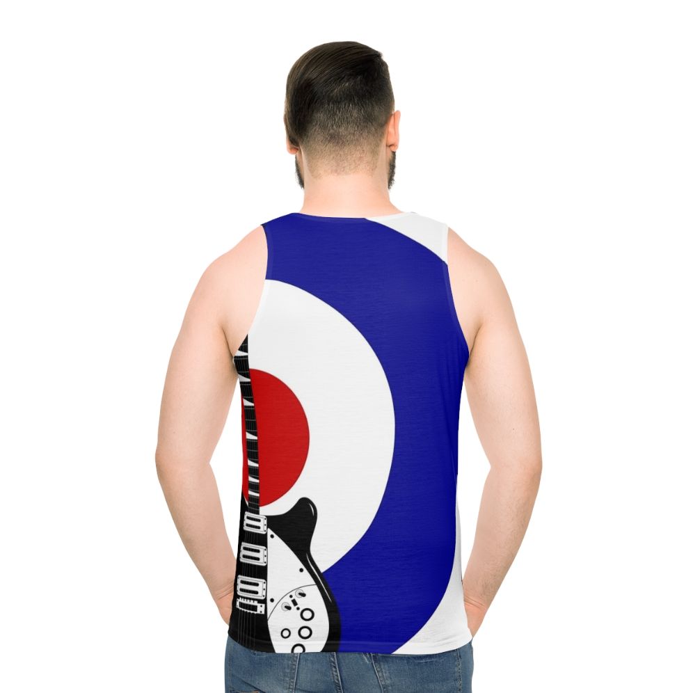 Unisex Mod-Inspired Bullseye Tank Top with Rickenbacker Design
