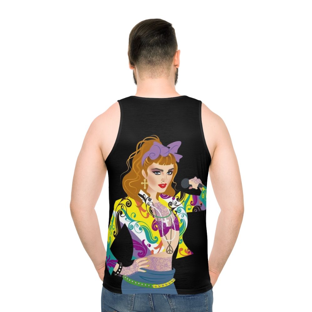 Unisex tank top with music-inspired design