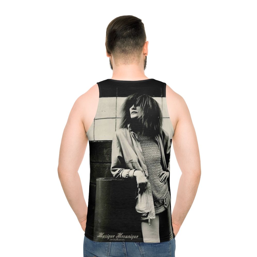 Unisex Musique Mecanique Tank Top featuring minimalist jazz music design