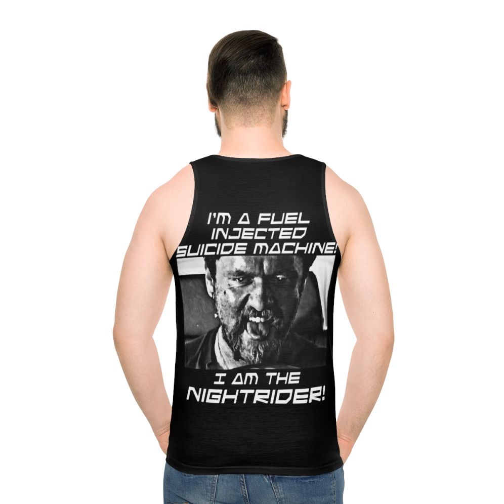 Unisex Nightrider tank top in post-apocalyptic fashion