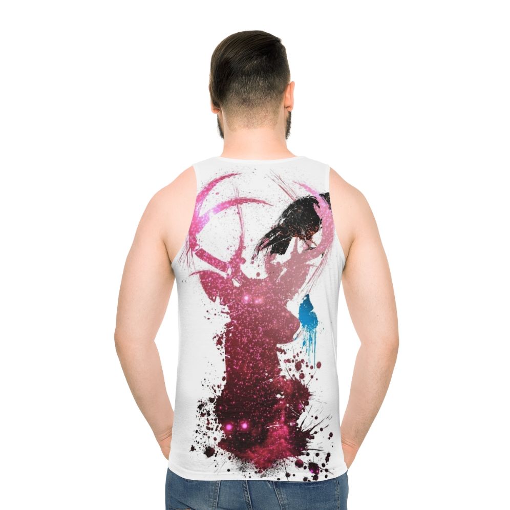 Unisex tank top with spirit animal design