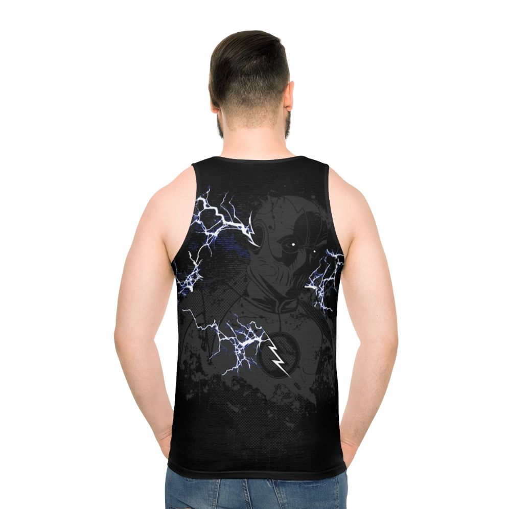Unisex superhero tank top with DC speedster design
