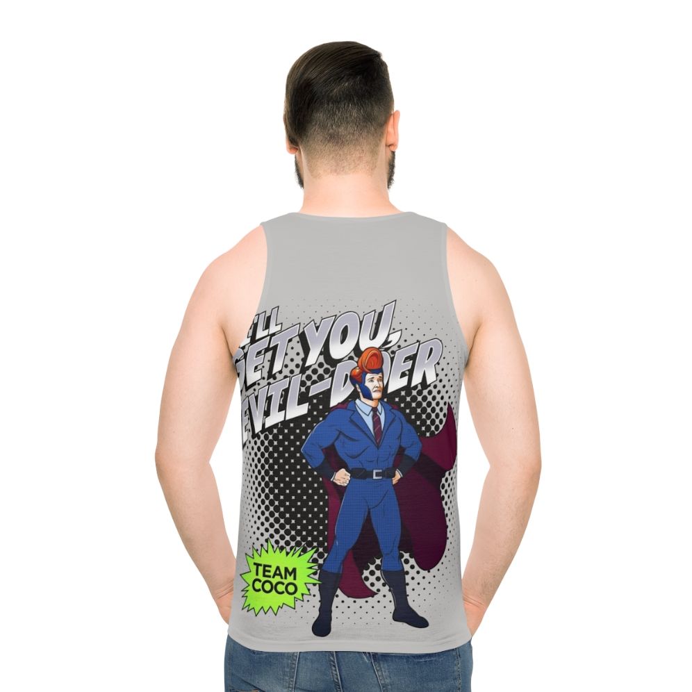 Unisex superhero tank top for team coco fans