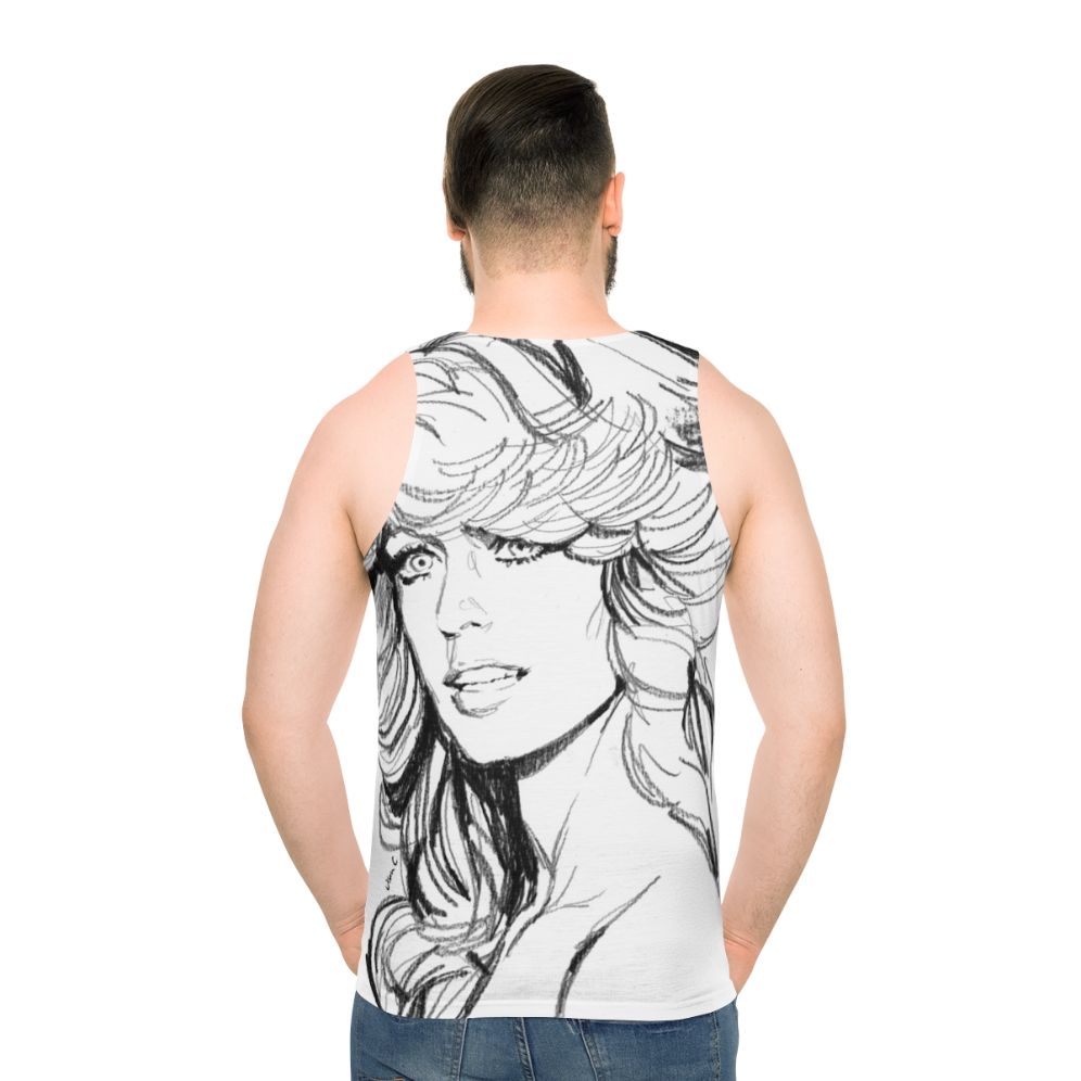 Unisex TGIF Friday Tank Top with Farrah Fawcett Inspired Design