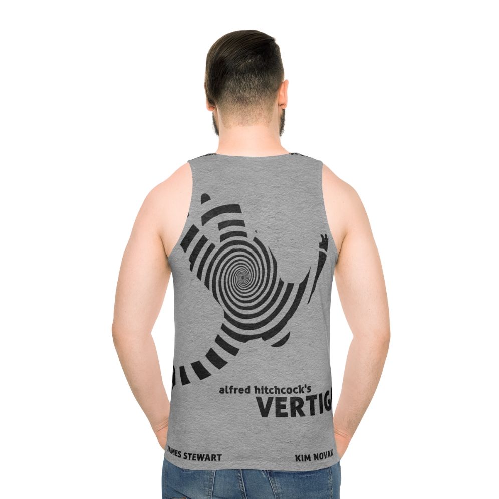 Vertigo Unisex Tank Top with Minimalist Movie Design