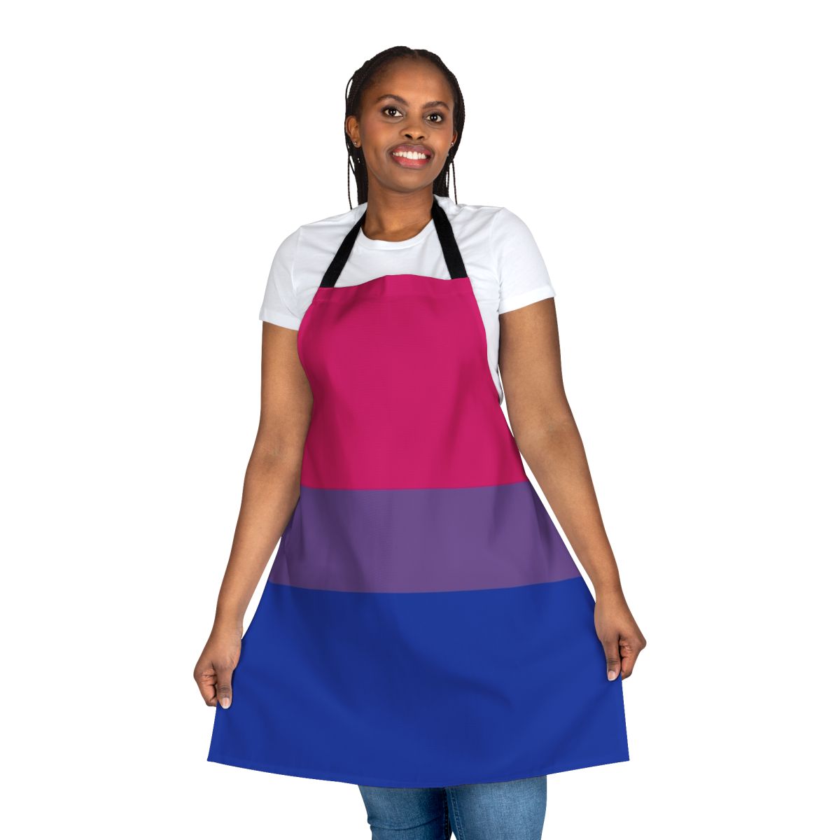 Colorful Bisexual Pride Flag Design Apron